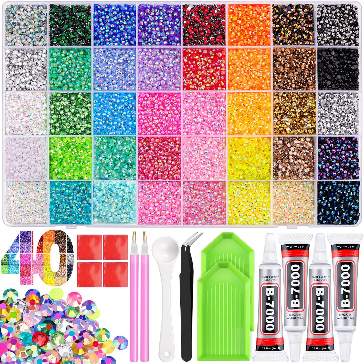 SparkleCraft Pro — 50,000-Piece Rhinestone Bedazzling Kit