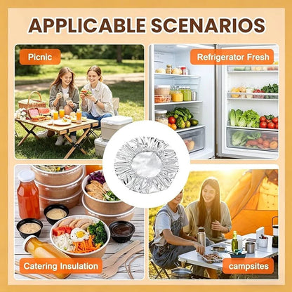 REUSABLE ALUMINUM FOIL FOOD COVER