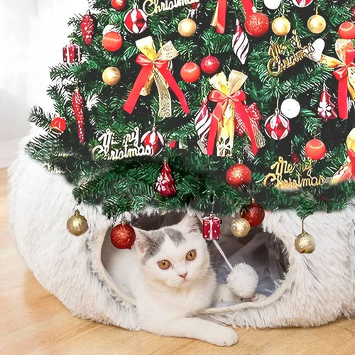 Cat tunnel bed- christmas tree decoration