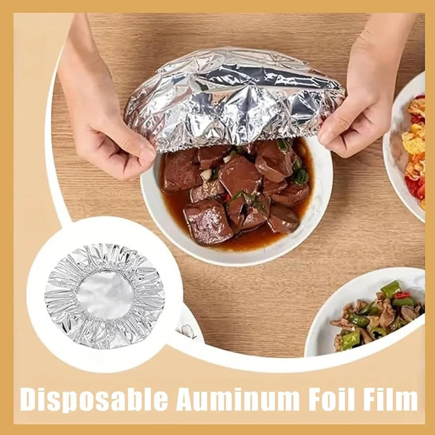 REUSABLE ALUMINUM FOIL FOOD COVER