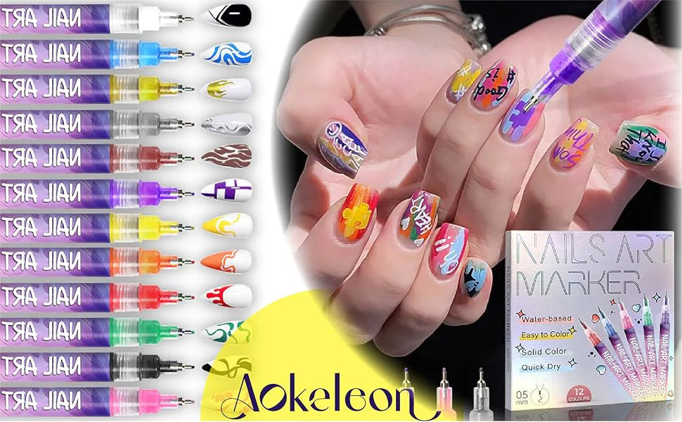 Nail art pen 3D nail polish pens