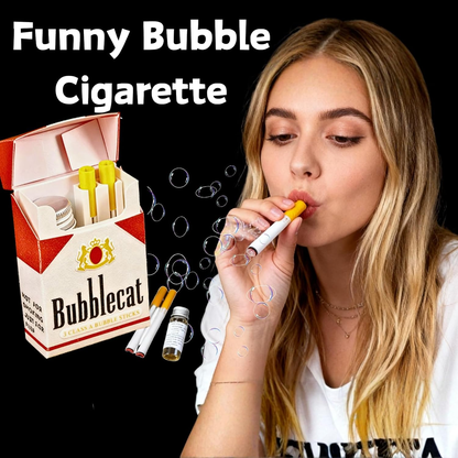 Bubble blowing cigarettes