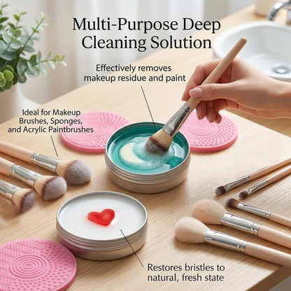 GlowBrush Cleanse — Silicone Makeup Brush & Sponge Cleaning Soap