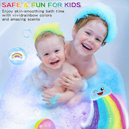 Rainbow Bath Bombs