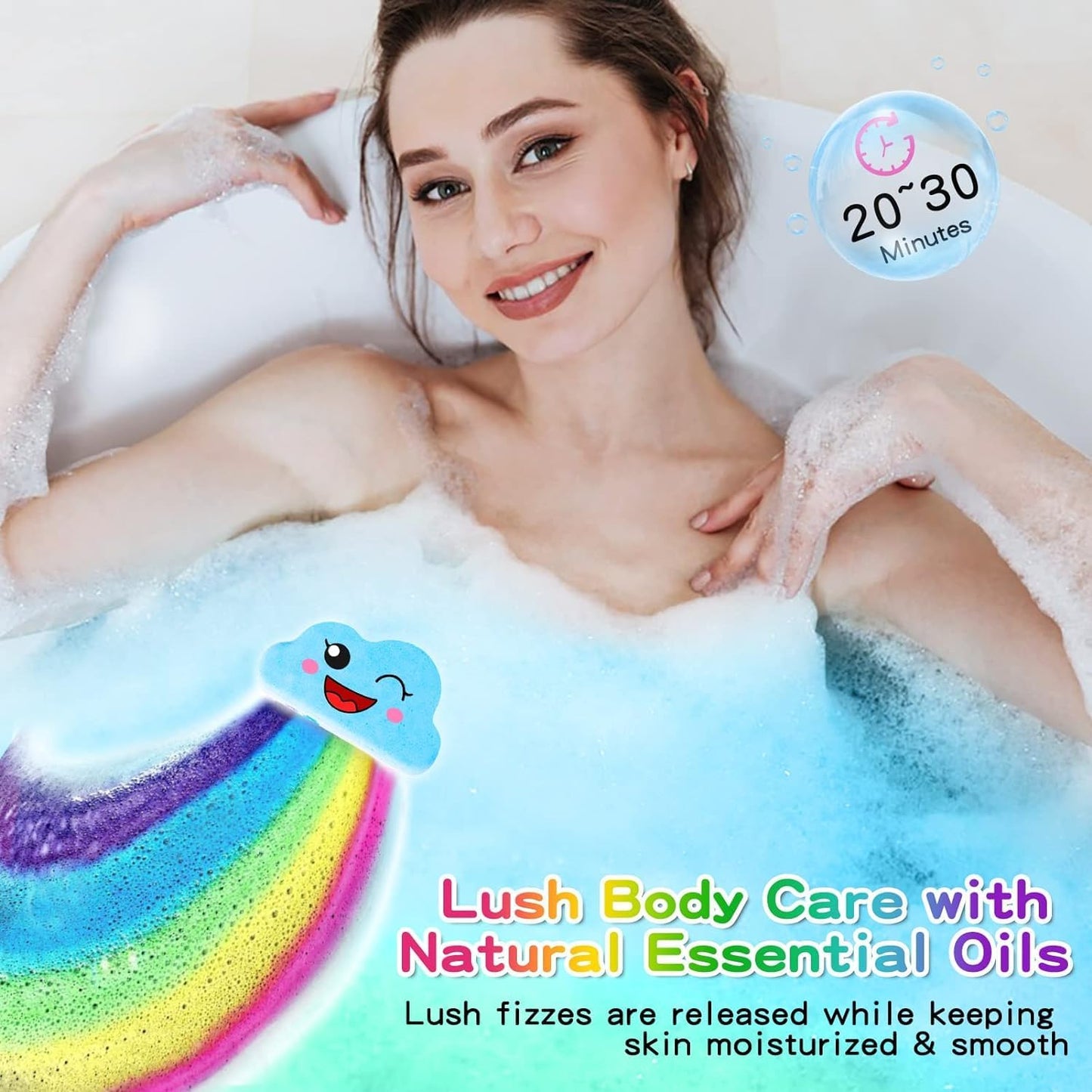 Rainbow Bath Bombs