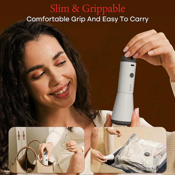 Suitcase Compression Set (9 Bags + Vacuum Pump)