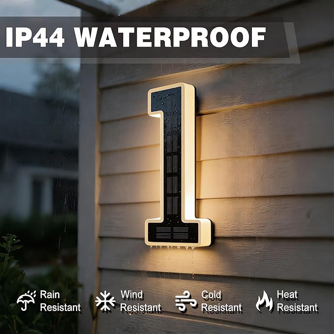 Waterproof Illuminated Address Sign