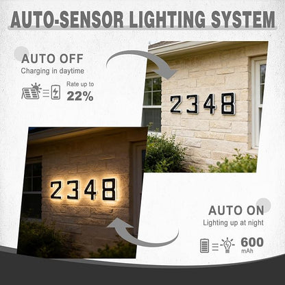 Waterproof Illuminated Address Sign