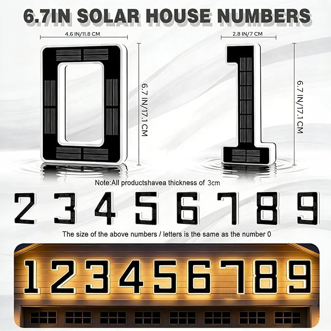 Waterproof Illuminated Address Sign
