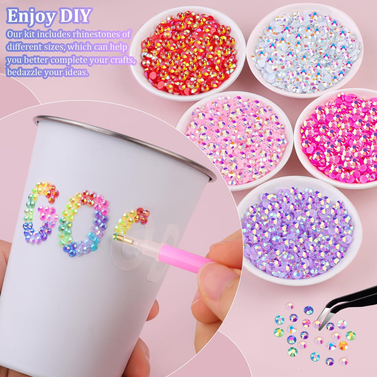 SparkleCraft Pro — 50,000-Piece Rhinestone Bedazzling Kit