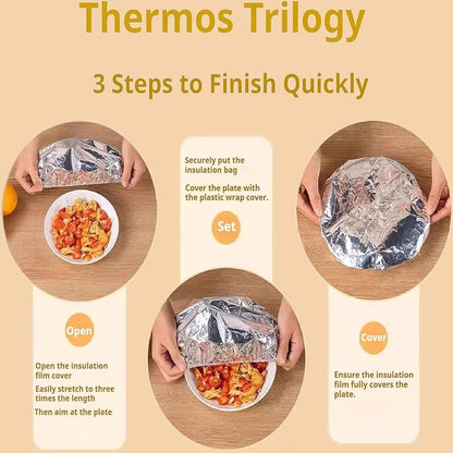 REUSABLE ALUMINUM FOIL FOOD COVER