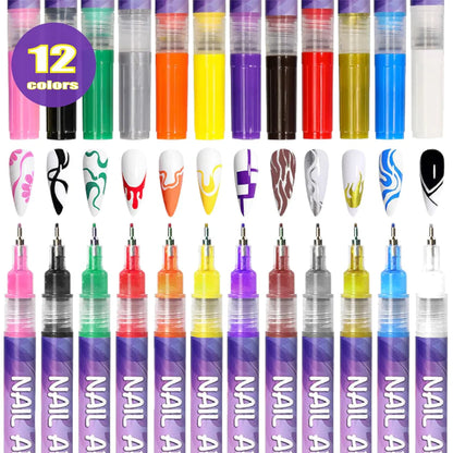 Nail art pen 3D nail polish pens
