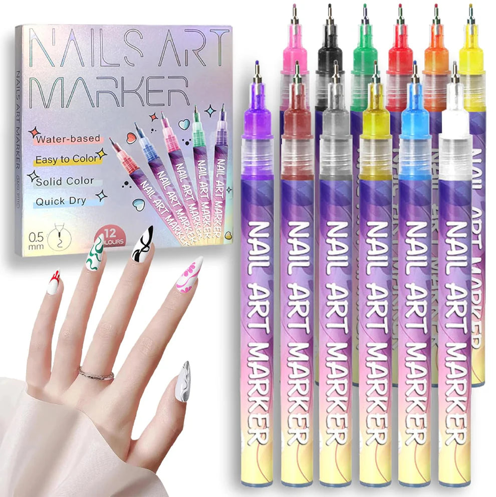 Nail art pen 3D nail polish pens