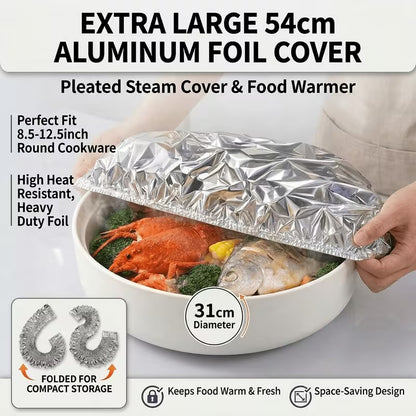 REUSABLE ALUMINUM FOIL FOOD COVER