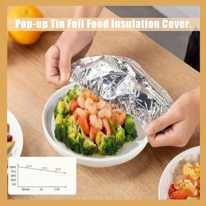 REUSABLE ALUMINUM FOIL FOOD COVER