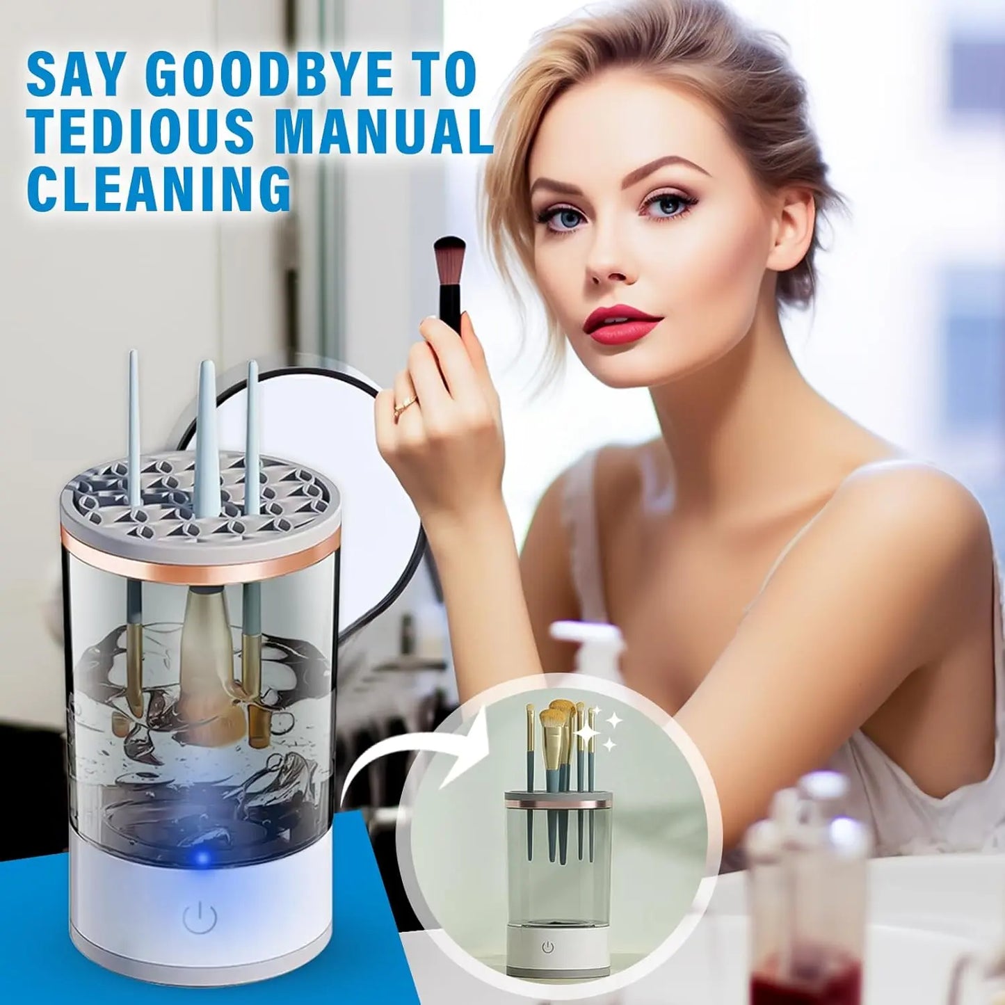 Electric Makeup Brush Cleaner Pameza