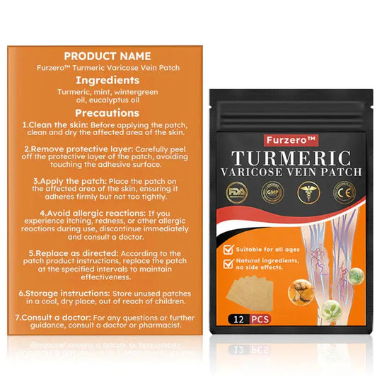 Furzero™ Turmeric Varicose Vein Patch (12 Patches) Pameza