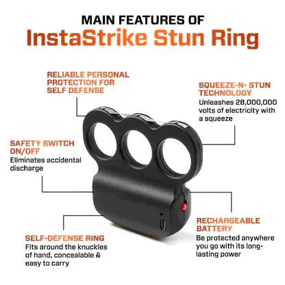 InstaStrike Extreme 28,000,000 Knuckle Stun Ring PAMEZA