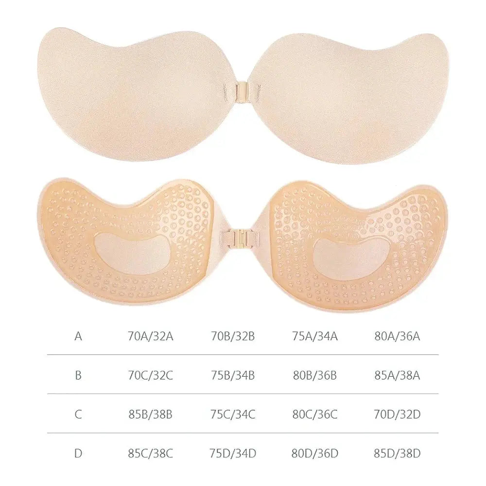 Invisible Strapless Adhesive Stick Bra Pameza