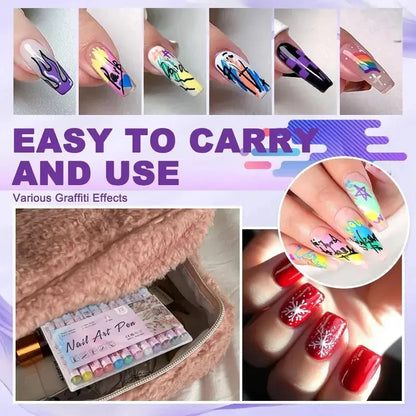 Nail art pen 3D nail polish pens