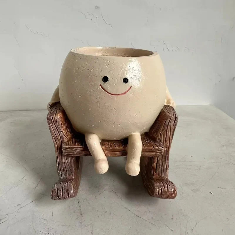 Smiley Flower Pot