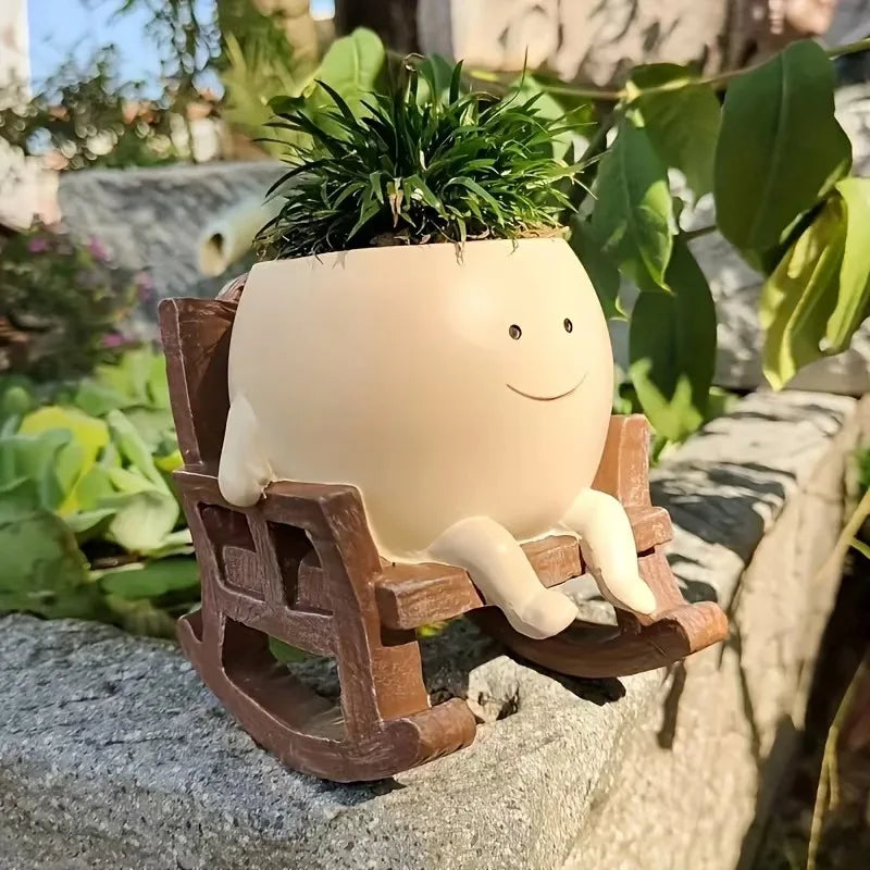 Smiley Flower Pot