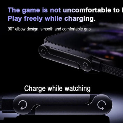 240W Foldable Type-C Fast Charger For Iphone and Samsung