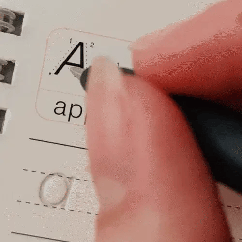 Reusable Grooved Handwriting Practice Books for Kids – 4-Book Set
